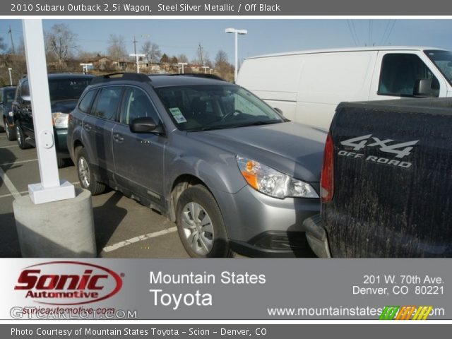 2010 Subaru Outback 2.5i Wagon in Steel Silver Metallic