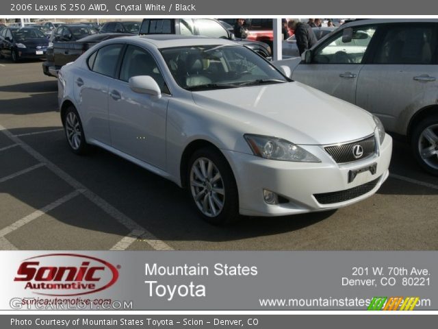 2006 Lexus IS 250 AWD in Crystal White