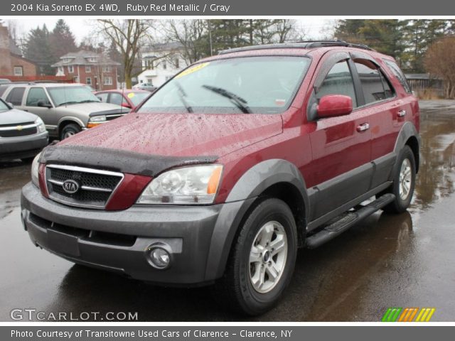 2004 Kia Sorento EX 4WD in Ruby Red Metallic