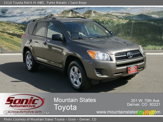 2010 Toyota RAV4 I4 4WD in Pyrite Metallic