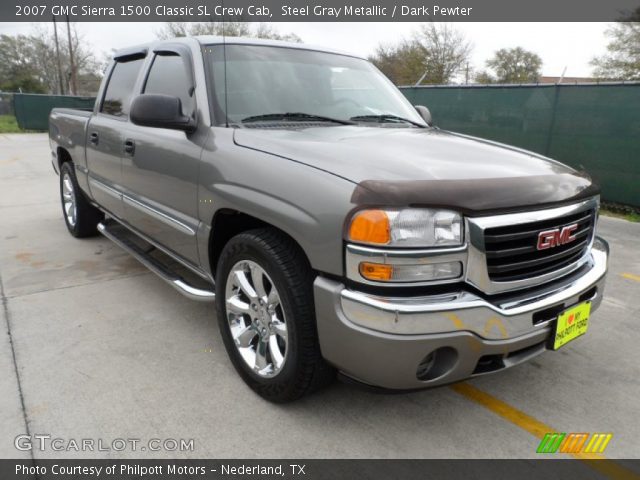 2007 GMC Sierra 1500 Classic SL Crew Cab in Steel Gray Metallic