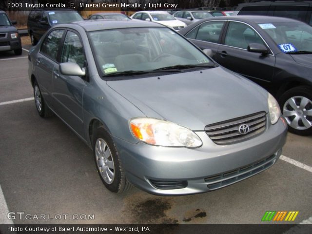 2003 Toyota Corolla LE in Mineral Green Metallic