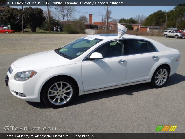 2011 Chevrolet Malibu LTZ in White Diamond Tricoat