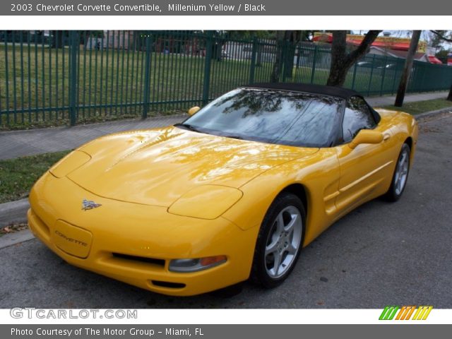 2003 Chevrolet Corvette Convertible in Millenium Yellow