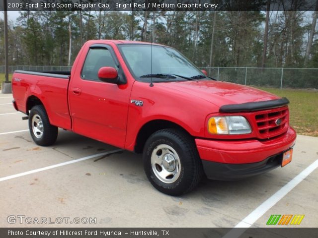 2003 Ford F150 Sport Regular Cab in Bright Red