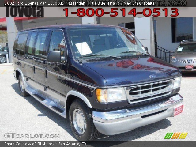 2002 Ford E Series Van E150 XLT Passenger in True Blue Metallic