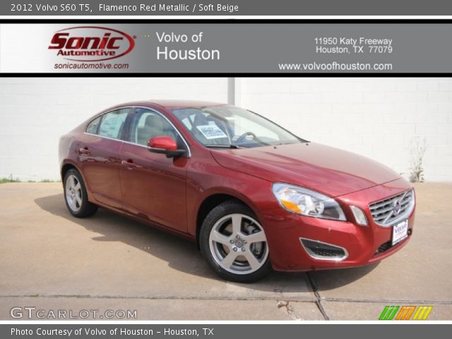 2012 Volvo S60 T5 in Flamenco Red Metallic