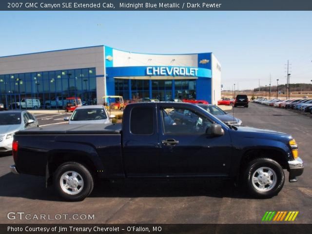 2007 GMC Canyon SLE Extended Cab in Midnight Blue Metallic