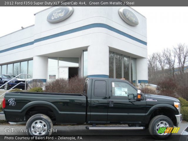 2012 Ford F350 Super Duty XLT SuperCab 4x4 in Green Gem Metallic
