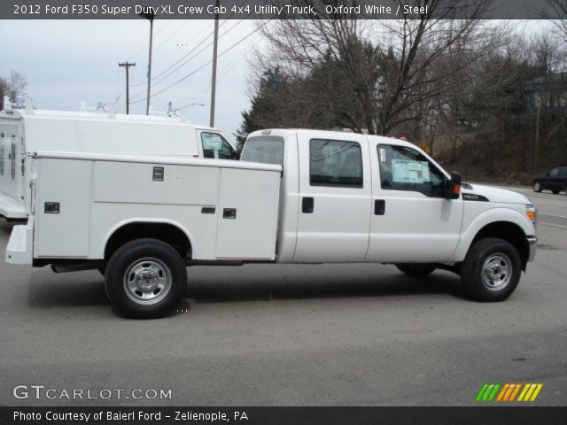 2012 Ford F350 Super Duty XL Crew Cab 4x4 Utility Truck in Oxford White