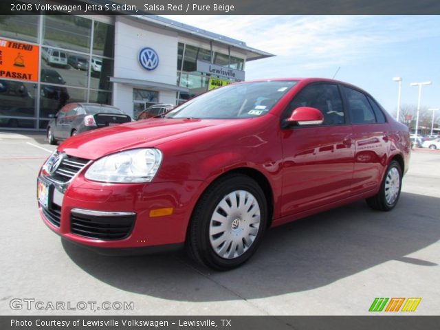2008 Volkswagen Jetta S Sedan in Salsa Red