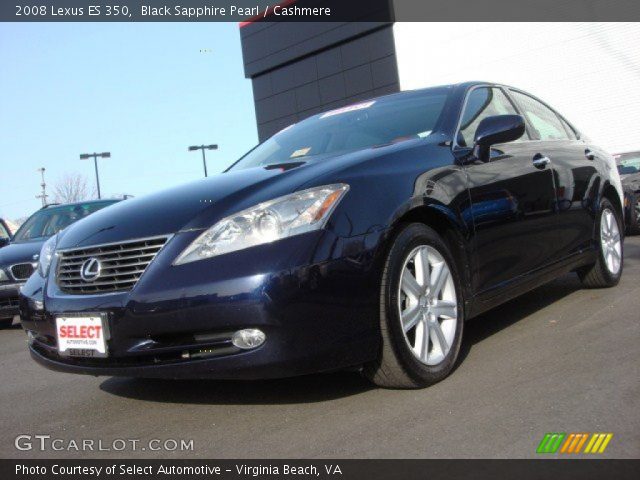 2008 Lexus ES 350 in Black Sapphire Pearl