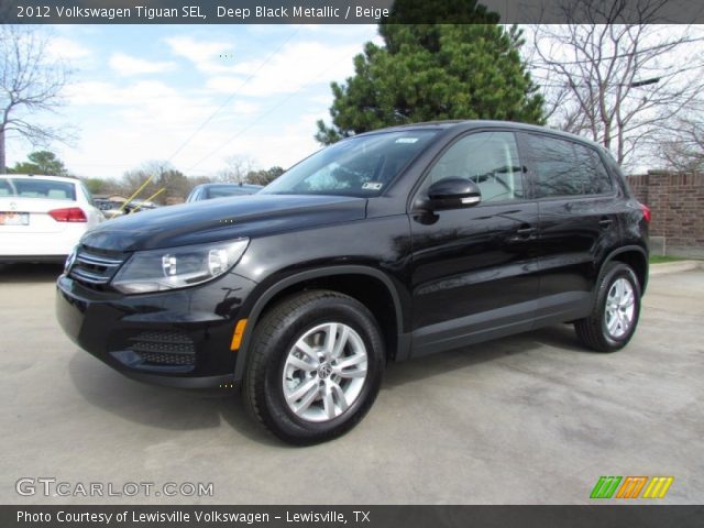 2012 Volkswagen Tiguan SEL in Deep Black Metallic