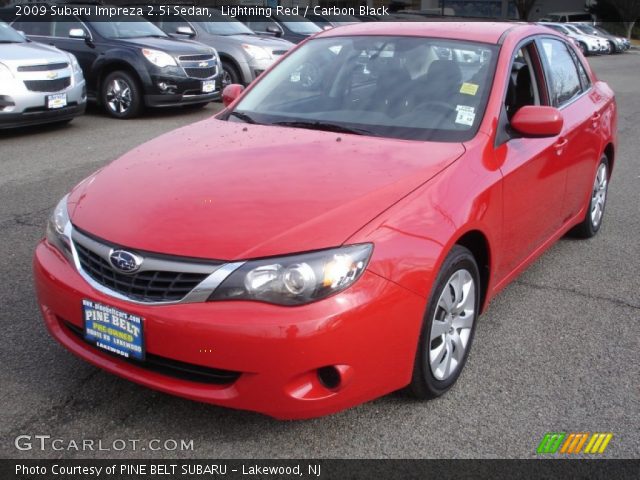 2009 Subaru Impreza 2.5i Sedan in Lightning Red