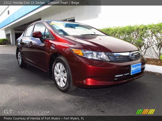 2012 Honda Civic LX Sedan in Crimson Pearl