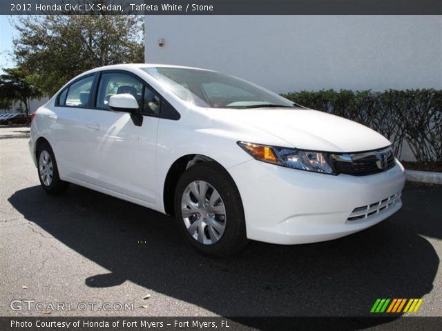 2012 Honda Civic LX Sedan in Taffeta White