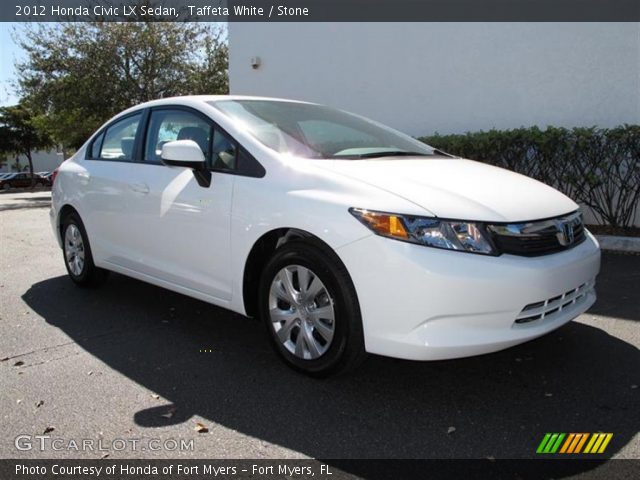 2012 Honda Civic LX Sedan in Taffeta White