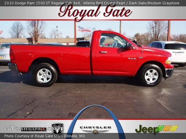 2010 Dodge Ram 1500 ST Regular Cab 4x4 in Inferno Red Crystal Pearl