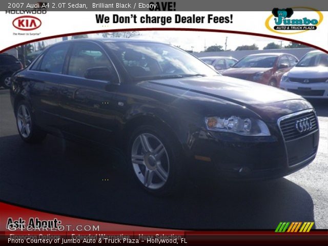 2007 Audi A4 2.0T Sedan in Brilliant Black