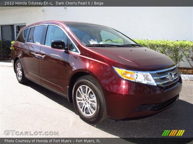 2012 Honda Odyssey EX-L in Dark Cherry Pearl II