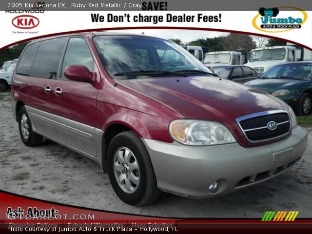 2005 Kia Sedona EX in Ruby Red Metallic