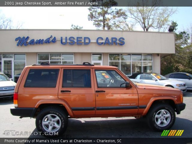 2001 Jeep Cherokee Sport in Amber Fire Pearl