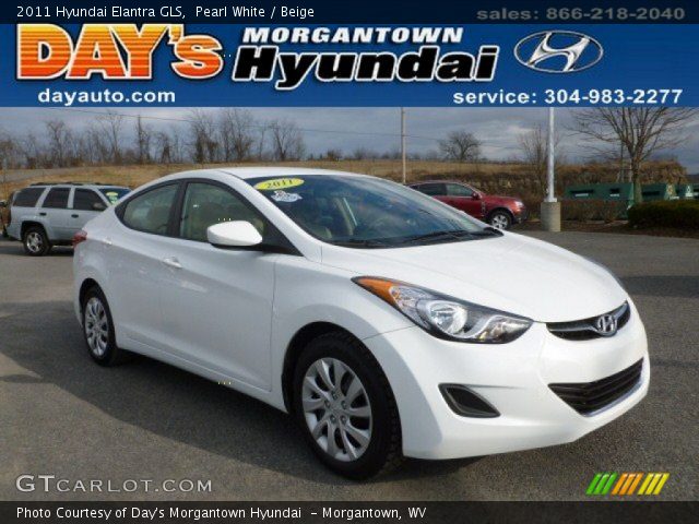 2011 Hyundai Elantra GLS in Pearl White
