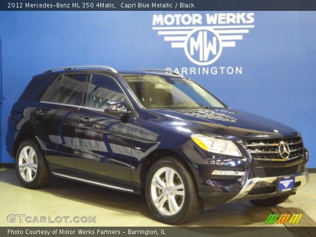 2012 Mercedes-Benz ML 350 4Matic in Capri Blue Metallic