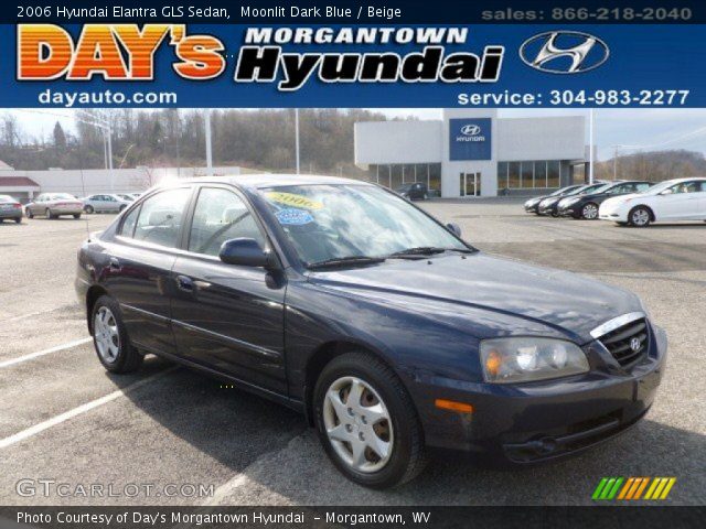 2006 Hyundai Elantra GLS Sedan in Moonlit Dark Blue