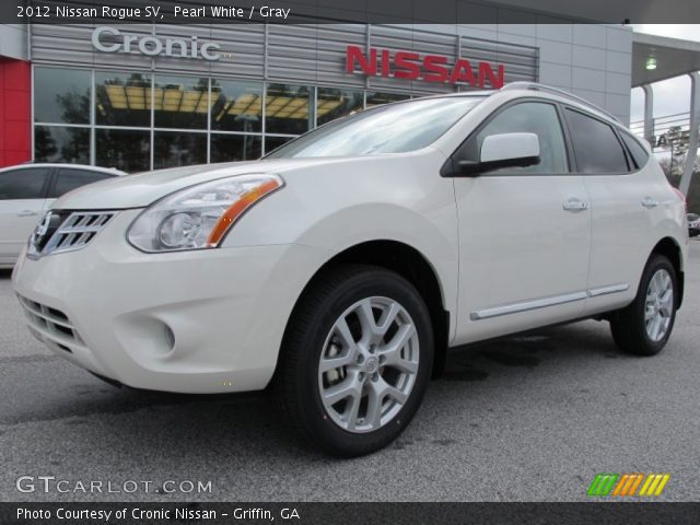 2012 Nissan Rogue SV in Pearl White