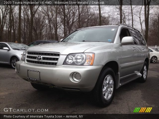 2003 Toyota Highlander V6 4WD in Millenium Silver Metallic