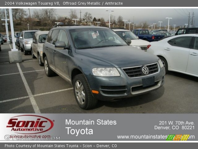 2004 Volkswagen Touareg V8 in Offroad Grey Metallic