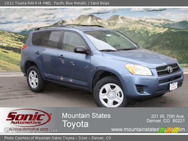 2012 Toyota RAV4 I4 4WD in Pacific Blue Metallic