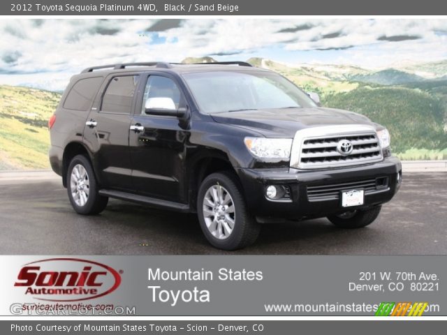 2012 Toyota Sequoia Platinum 4WD in Black