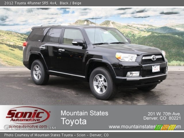 2012 Toyota 4Runner SR5 4x4 in Black