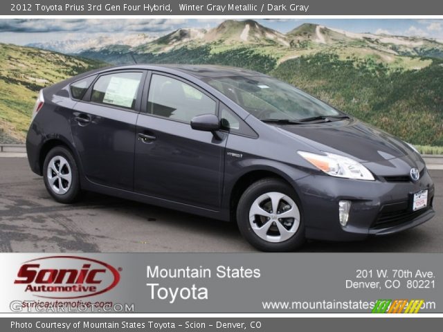2012 Toyota Prius 3rd Gen Four Hybrid in Winter Gray Metallic