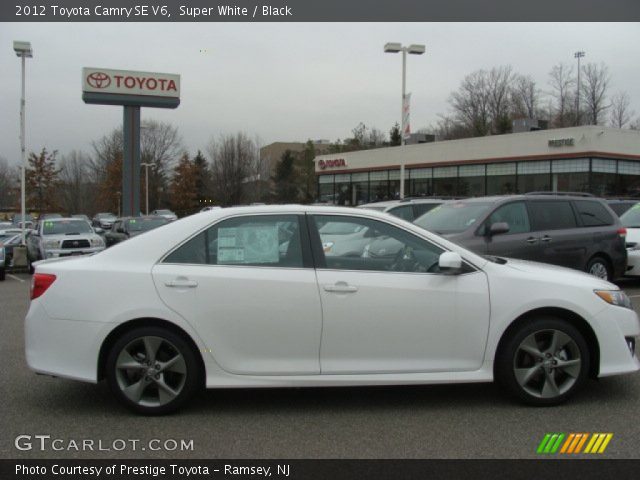 2012 Toyota Camry SE V6 in Super White