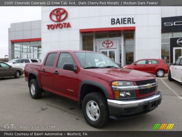 2005 Chevrolet Colorado LS Crew Cab 4x4 in Dark Cherry Red Metallic