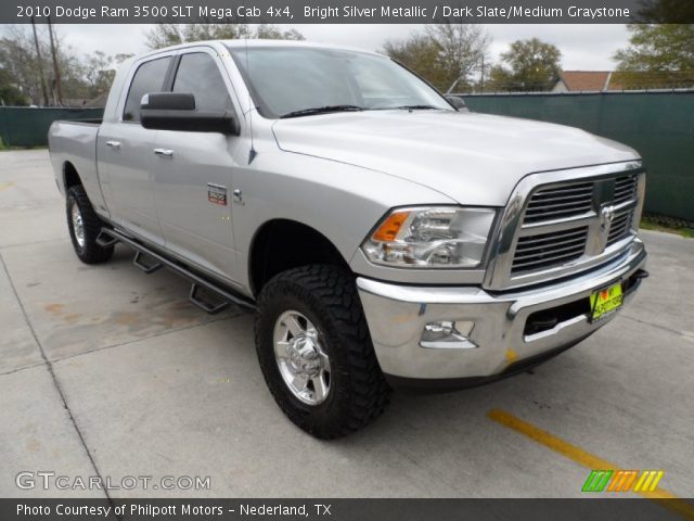 2010 Dodge Ram 3500 SLT Mega Cab 4x4 in Bright Silver Metallic