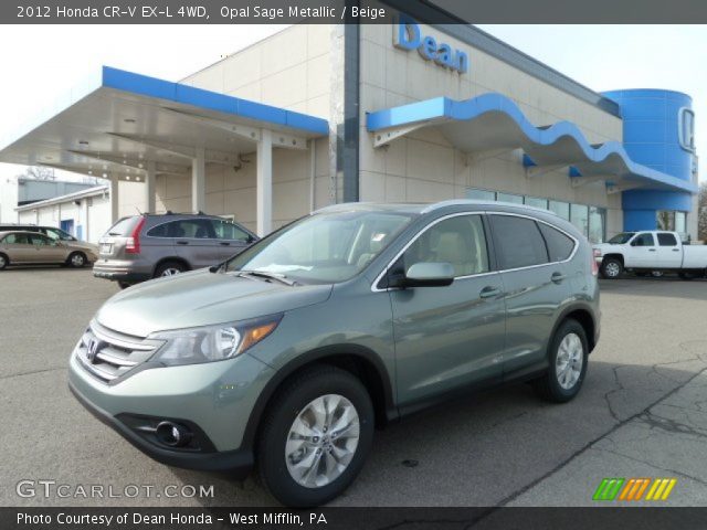 2012 Honda CR-V EX-L 4WD in Opal Sage Metallic