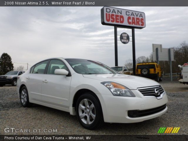 2008 Nissan Altima 2.5 S in Winter Frost Pearl