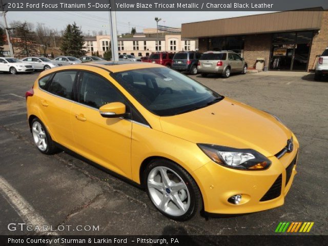 2012 Ford Focus Titanium 5-Door in Yellow Blaze Tricoat Metallic