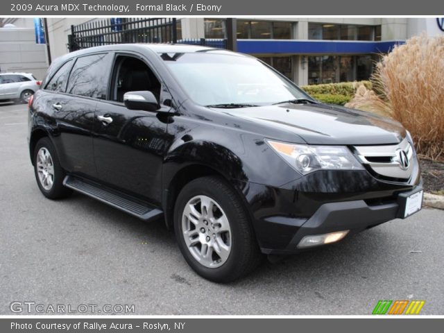 2009 Acura MDX Technology in Formal Black