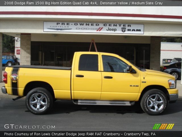 2008 Dodge Ram 1500 Big Horn Edition Quad Cab 4x4 in Detonator Yellow