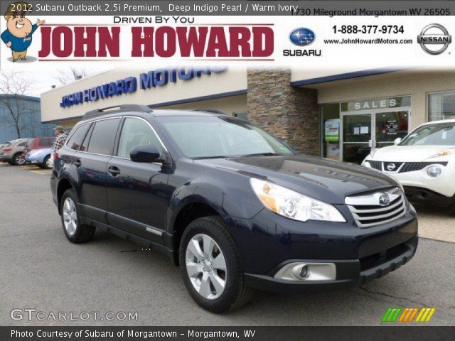 2012 Subaru Outback 2.5i Premium in Deep Indigo Pearl