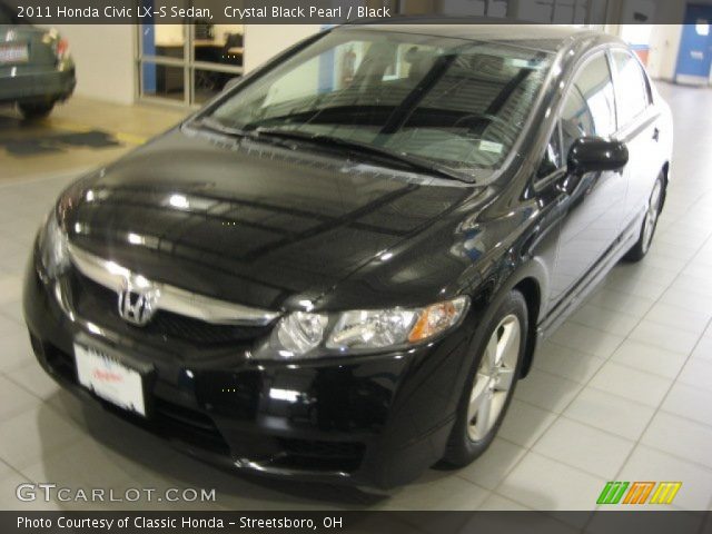 2011 Honda Civic LX-S Sedan in Crystal Black Pearl