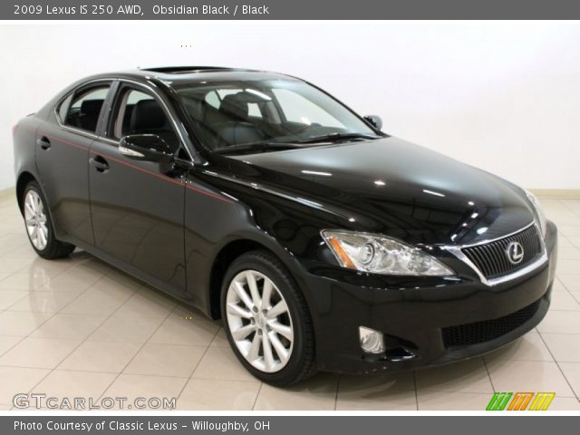 2009 Lexus IS 250 AWD in Obsidian Black