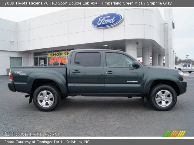 2009 Toyota Tacoma V6 TRD Sport Double Cab 4x4 in Timberland Green Mica