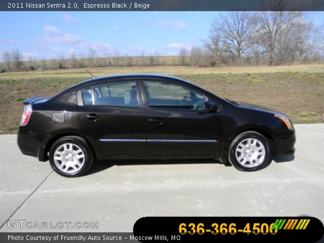 2011 Nissan Sentra 2.0 in Espresso Black