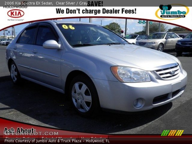 2006 Kia Spectra EX Sedan in Clear Silver